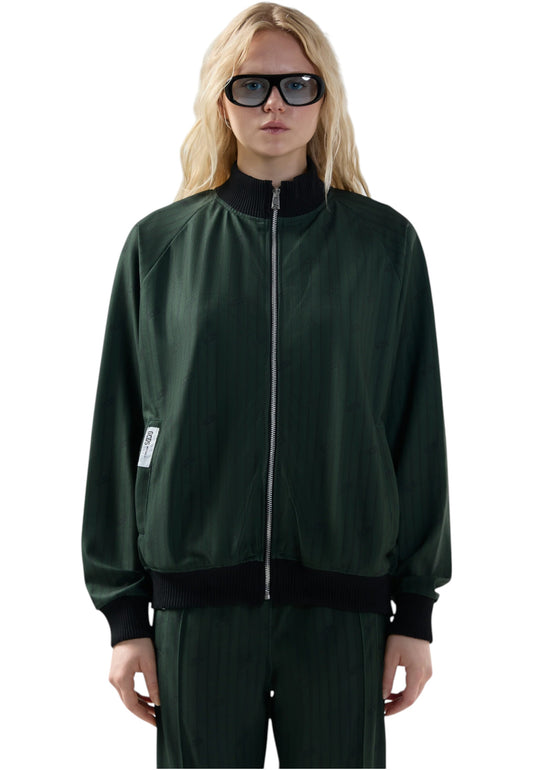 Giacca Bomber Donna Gcds  Triacetate Pinstripe B2CW2000TP8