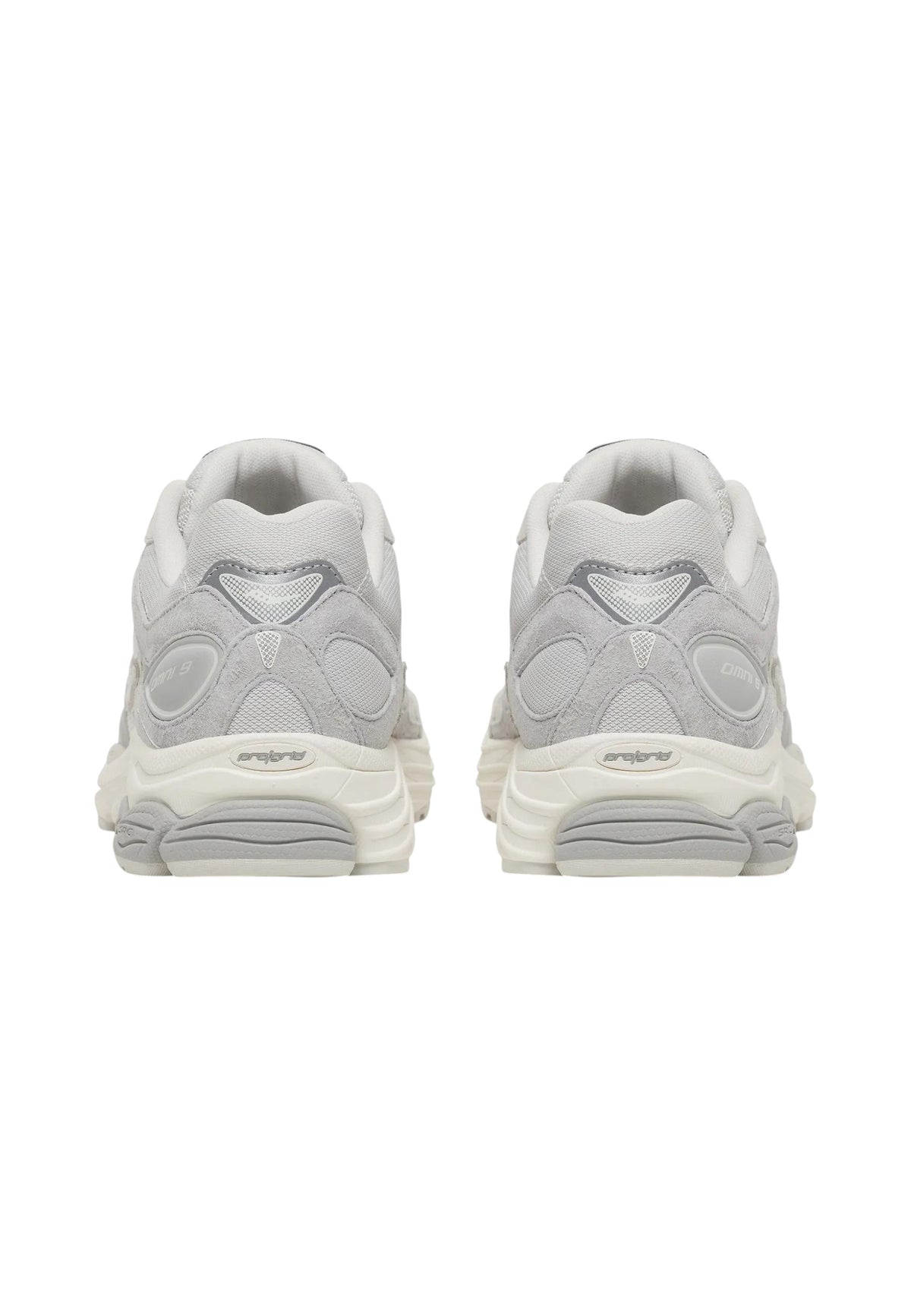 Sneakers Basse Uomo Saucony Chiusura con lacci, Tomaia in mesh aperto traspirante, Inserti in pelle scamosciata, Gabbia stabilizzante gommata, Ammortizzazione GRID Progrid Omni 9 S101835