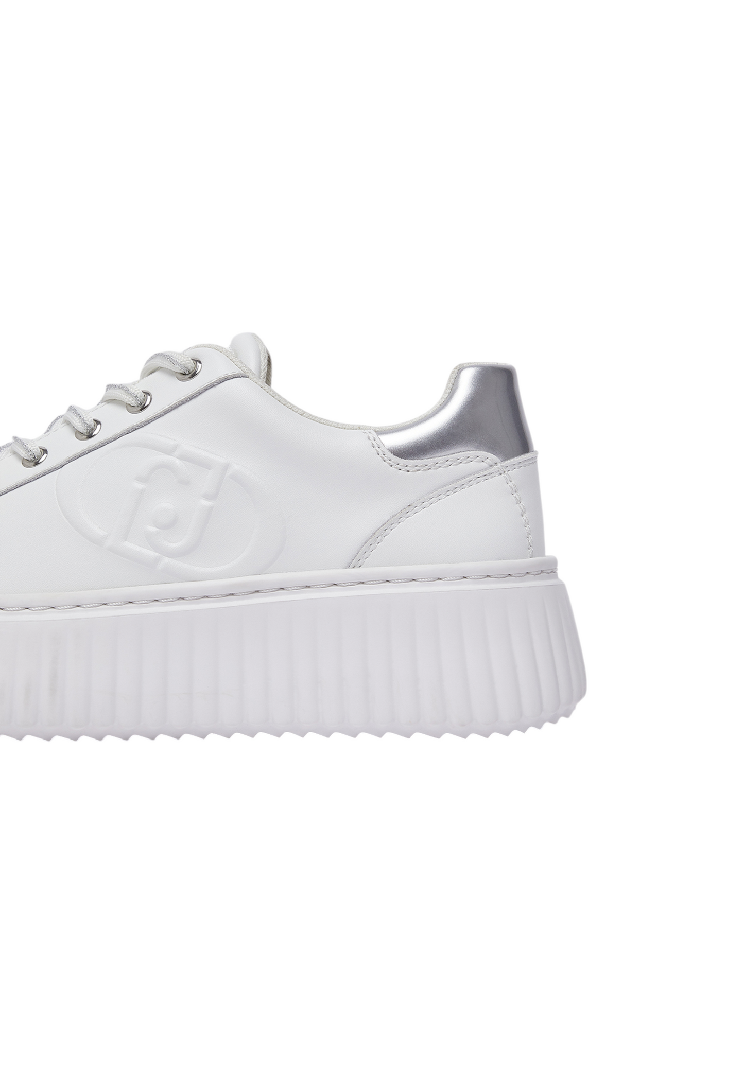 Sneakers Basse Donna Liu Jo In Pelle Con Platform E Logo In Rilievo Elodie 01 BF6059P0102