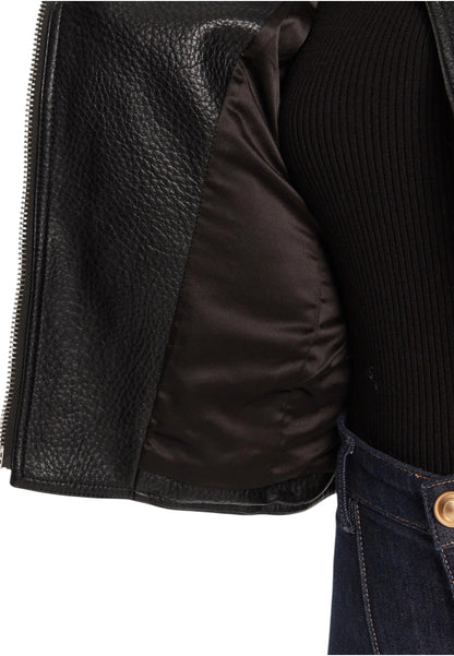 Giacca In Pelle Sintetica Donna Guess Stitched Jeannine W5YL19WHDS0