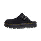 Mules  Donna Dr. Martens Con Fibbia Zebzag Mule Black Eh Suede 31657