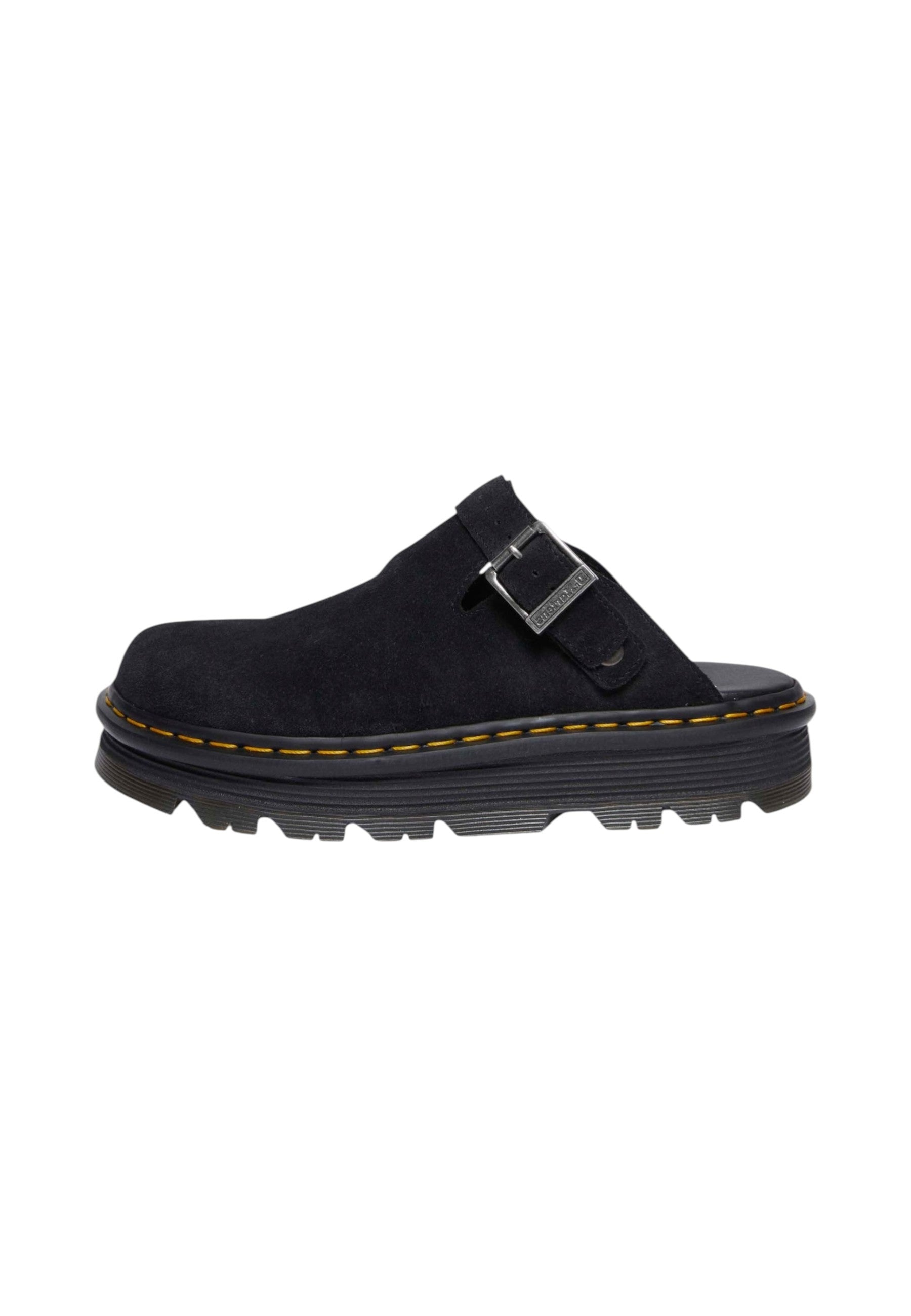 Mules  Donna Dr. Martens Con Fibbia Zebzag Mule Black Eh Suede 31657