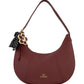 Borsa A Spalla Donna Braccialini Hobo, Singolo, Chiusura con zip, Una tasca interna portacellulare, Charm removibile con margherita e fiocco a pois, Dimensioni: 46 x 9 x 39 Cm Beth B19226YY