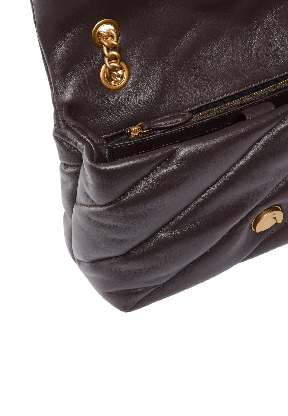 Borsa A Tracolla Donna Pinko Nappa trapuntata, nuova fibbia Love Birds, tracolla a catena, misure 27 x 9 x 19 cm Love Puff Classic New Buckle 107057A0F2