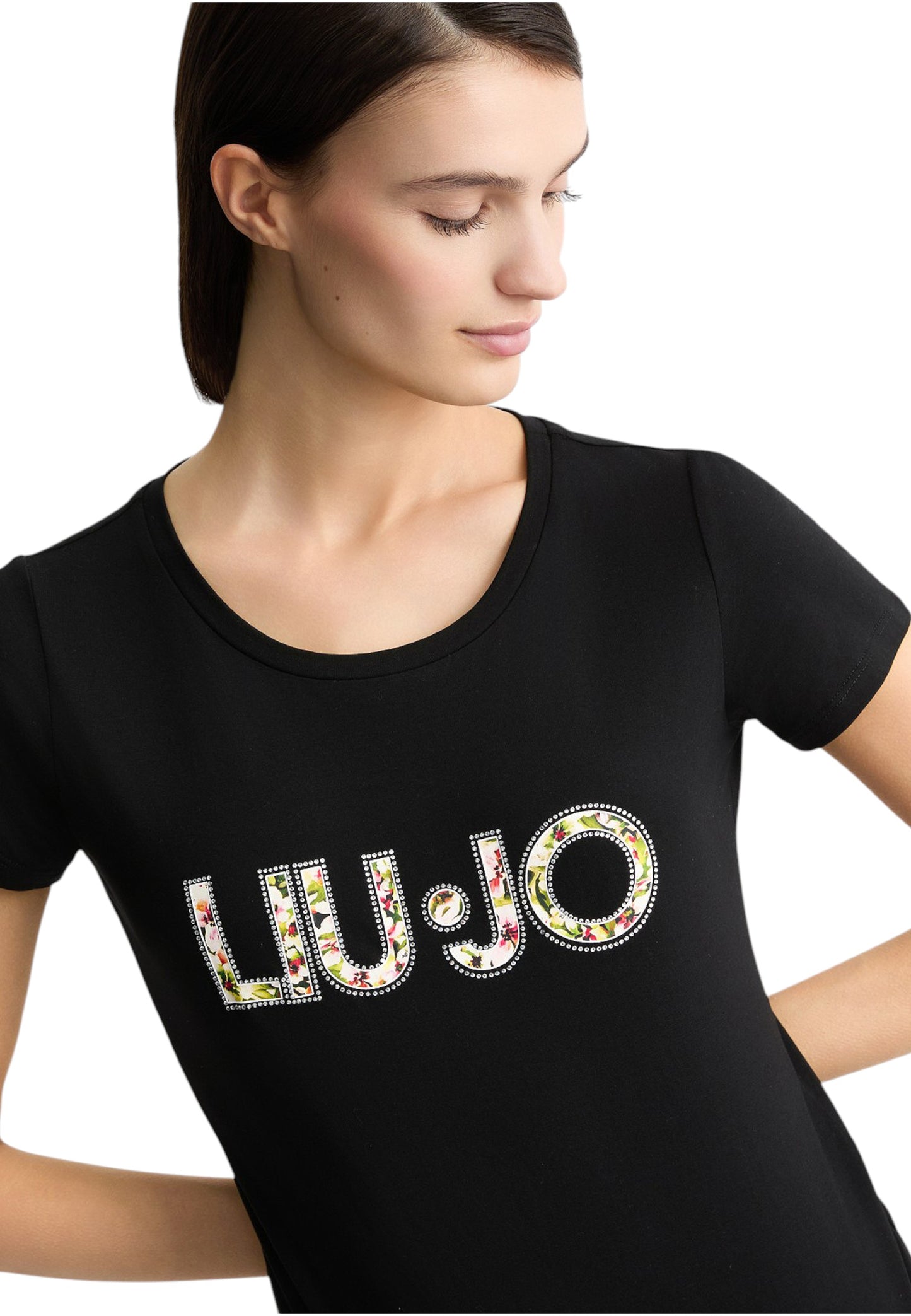 T-Shirt Manica Corta Donna Liu Jo  Flowers