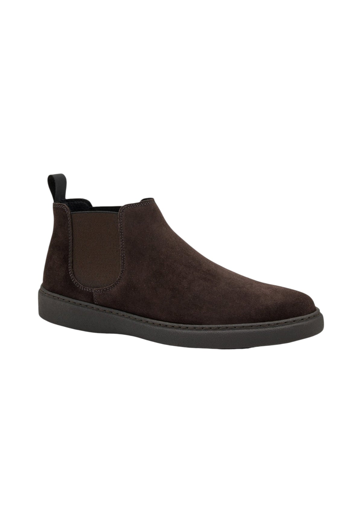 Stivaletti Chelsea Uomo Frau Pelle scamosciata, Elastici laterali, Pull-tab posteriore, Suola in gomma, Sottopiede estraibile, Made in Italy Waxy A19C6