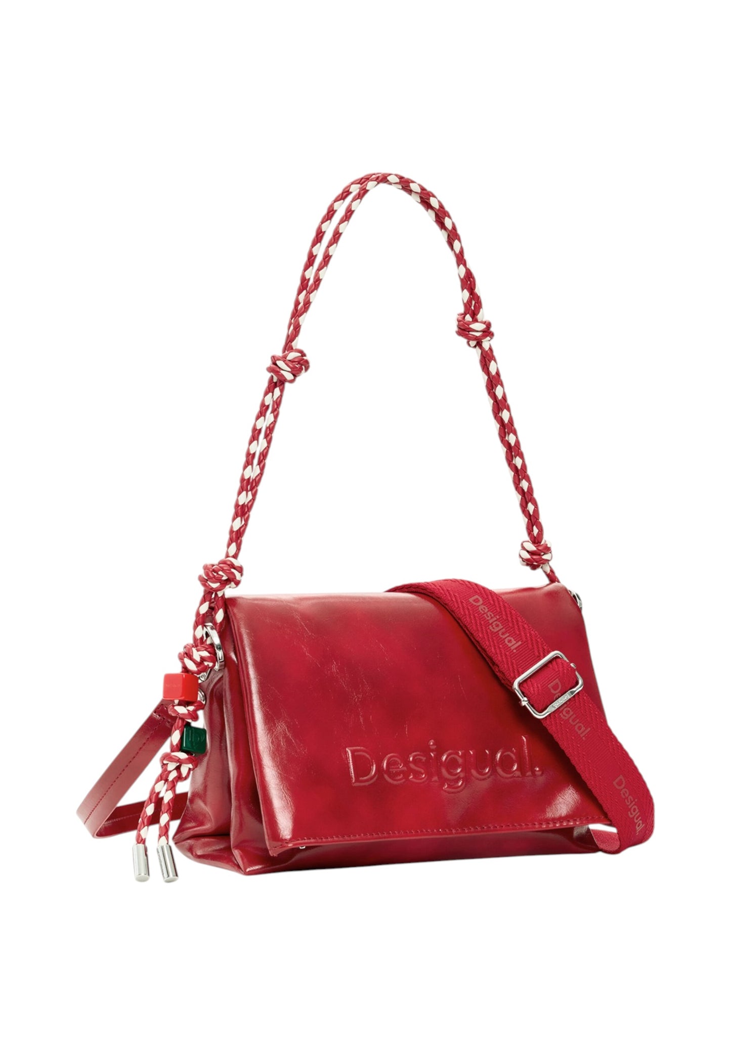 Borsa A Spalla Donna Desigual  Bag Half Logo Venecia 4.0 Red 26SAXPAA