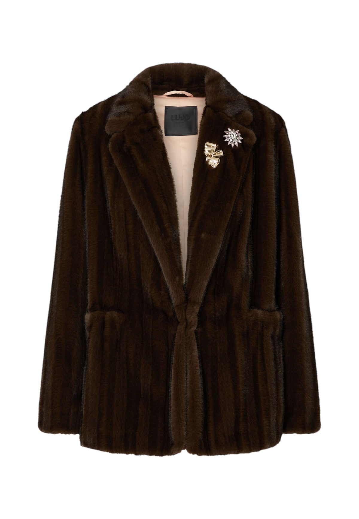 Pelliccia Sintetica Donna Liu Jo Con Spille Gioiello  CF6018ES046