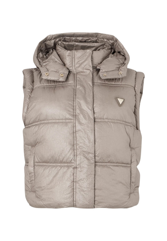 Gilet Con Cappuccio Donna Guess Crop Ernestine W5YL11WHDO2