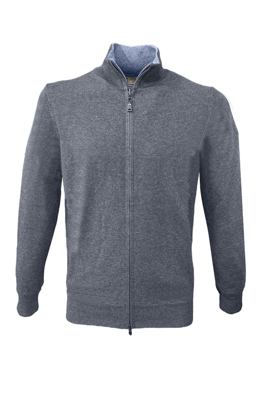 Maglione Con Zip Uomo Cashmere Company Reversibile F.12 IU204406