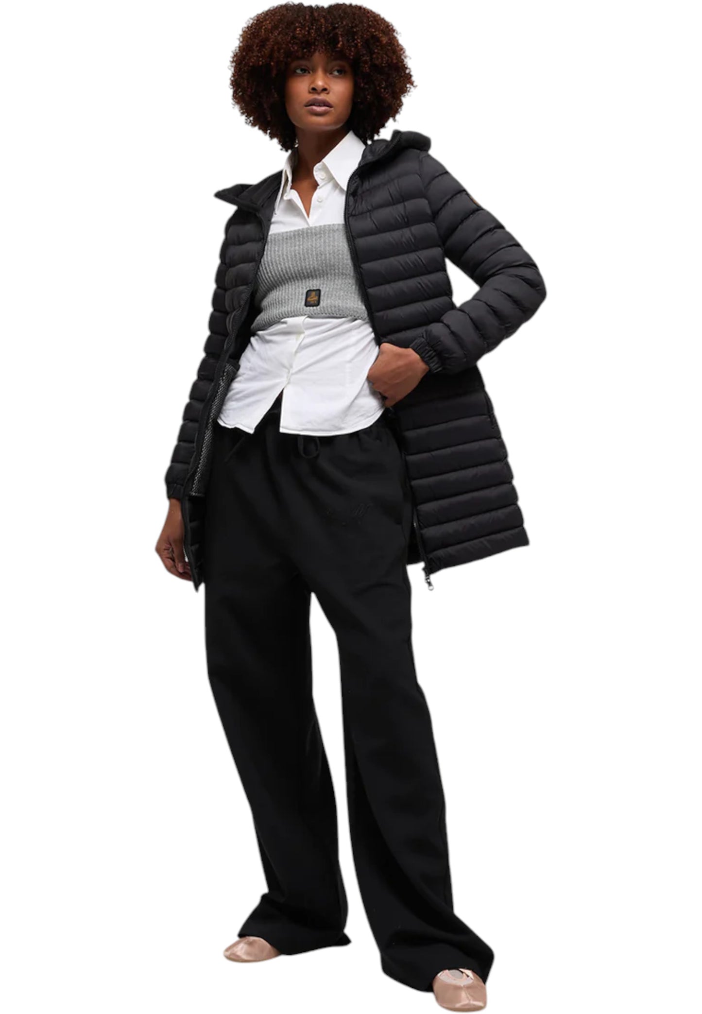 Piumino Lungo Donna Refrigiwear Con Cappuccio Gil 24AIRWW26708NY0330