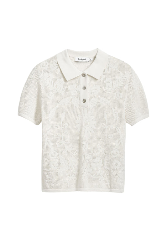 Polo Manica Corta Donna Desigual Traforata Ray