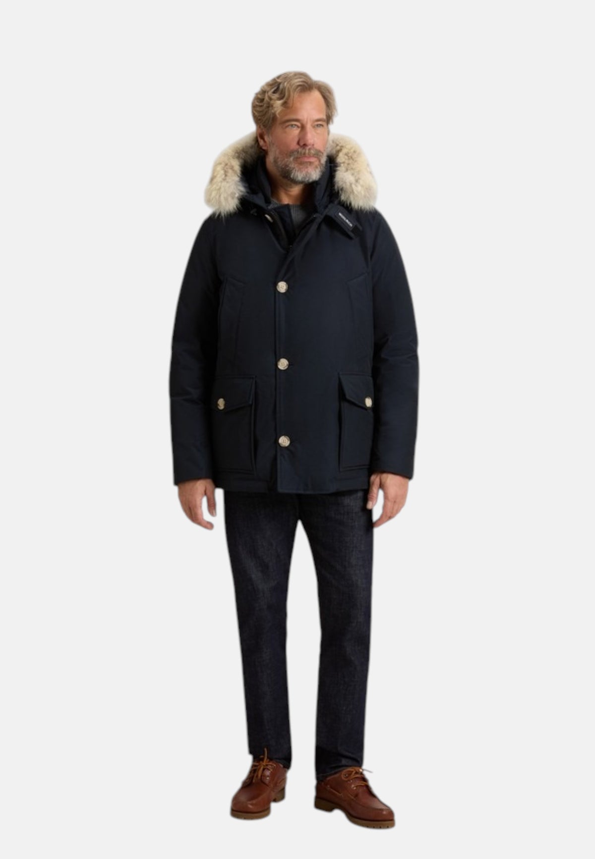 Giacca Invernale Uomo Woolrich  Arctic Detachable Fur Anorak CFWOOU0484MBUT0001