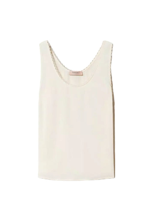Canotta  Donna Twinset  In Crepe De Chine 231TP2453