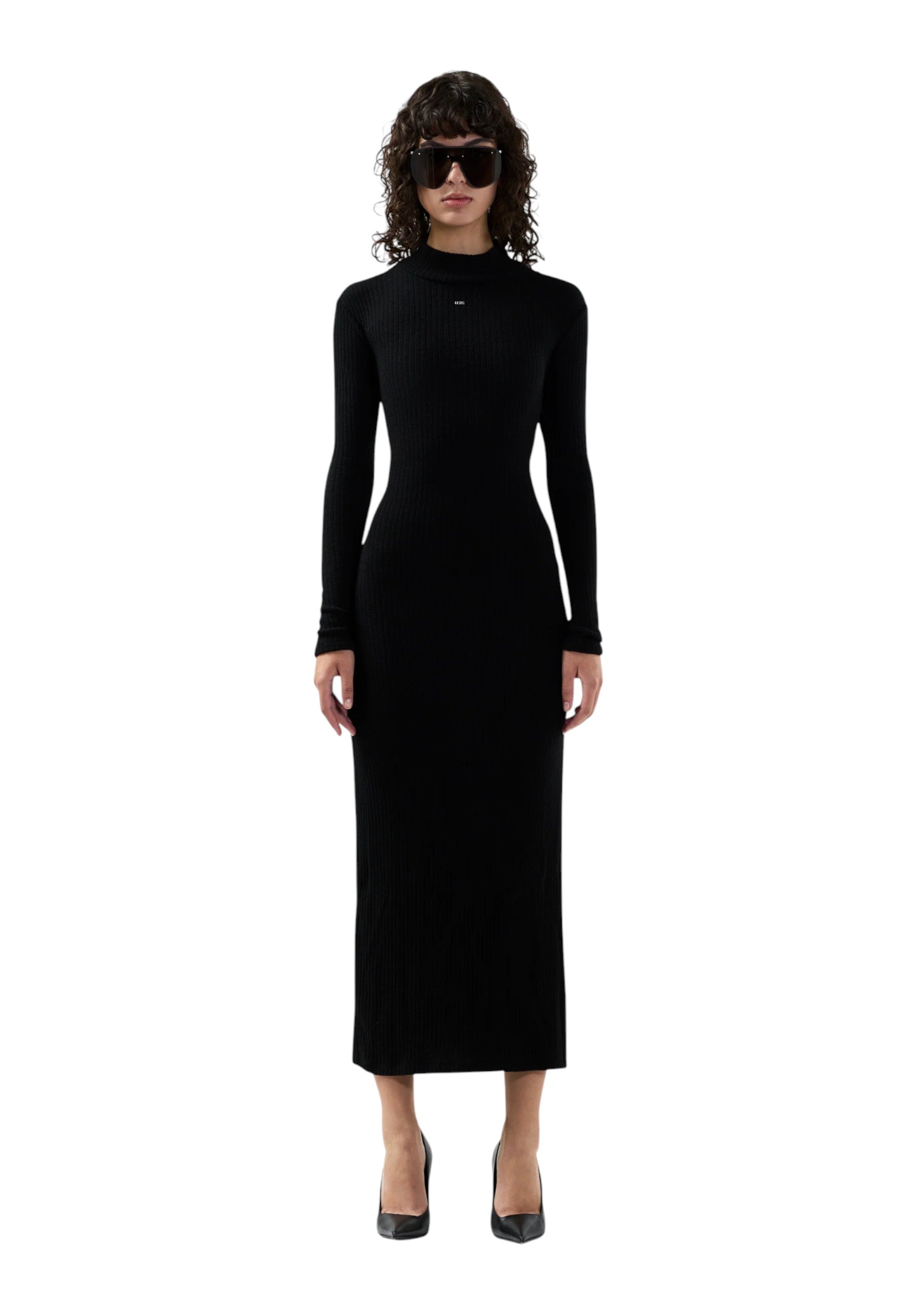 Vestito Lungo Donna Gcds Patch Logo Ribbed  B2CW1201KJ5