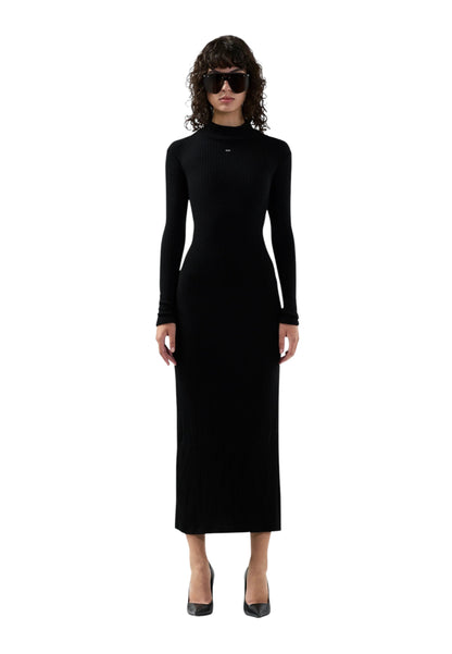 Vestito Lungo Donna Gcds Patch Logo Ribbed  B2CW1201KJ5