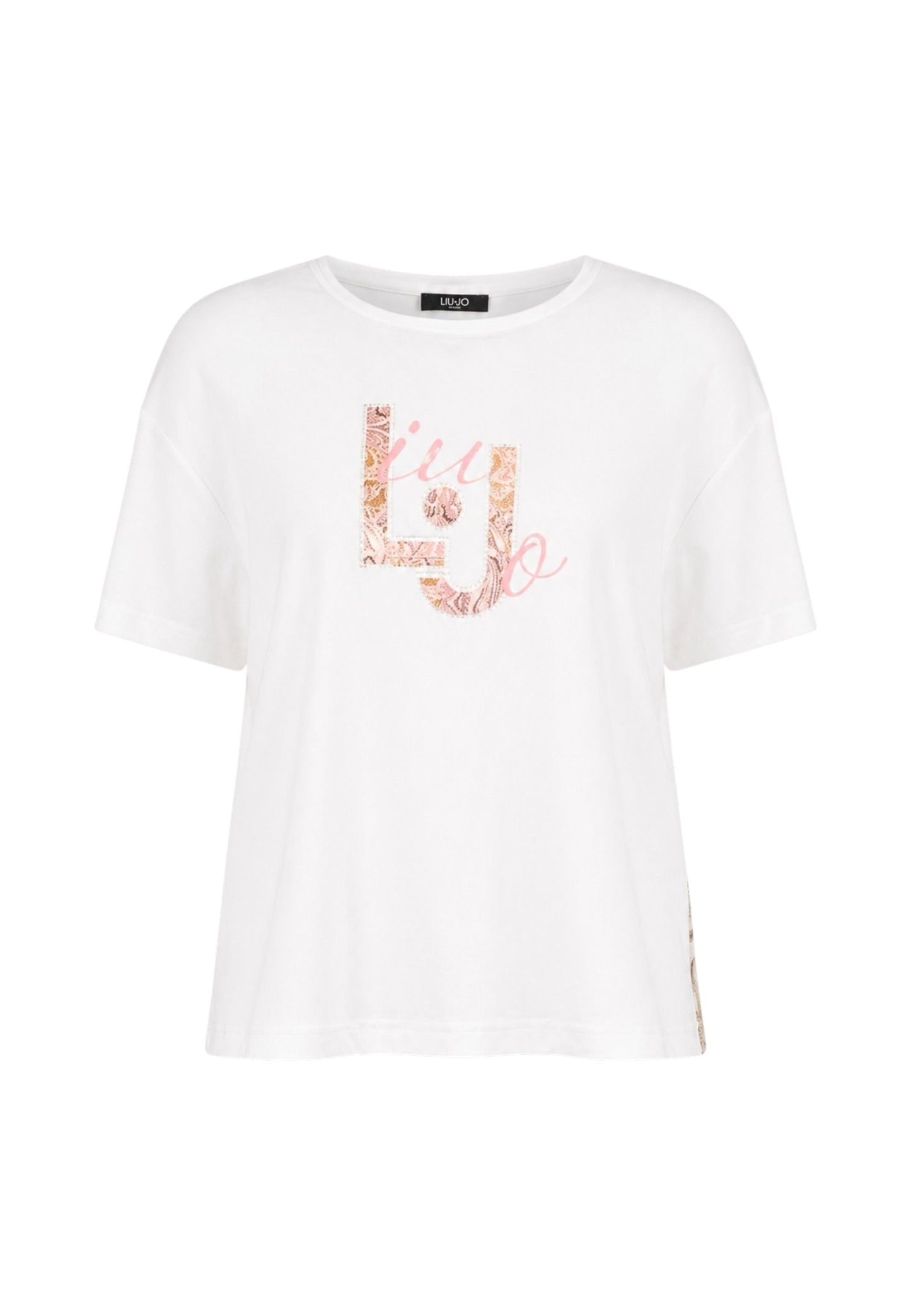 T-Shirt Manica Corta Donna Liu Jo LJ Cachemire Sunset Eco Line VA6164JS360