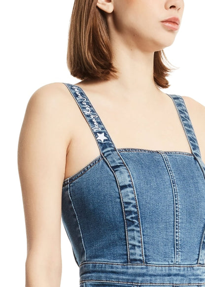 Vestito Corto Donna Denny Rose In Denim  211ND16003