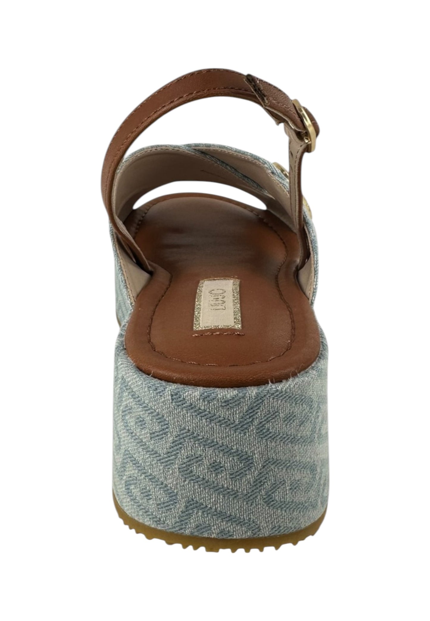 Sandali Platform Donna Liu Jo In Denim Monogram Flo 03 SA6141TX523