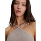 Vestito Midi Donna Calvin klein Jeans  Waffle Halter J20J220752