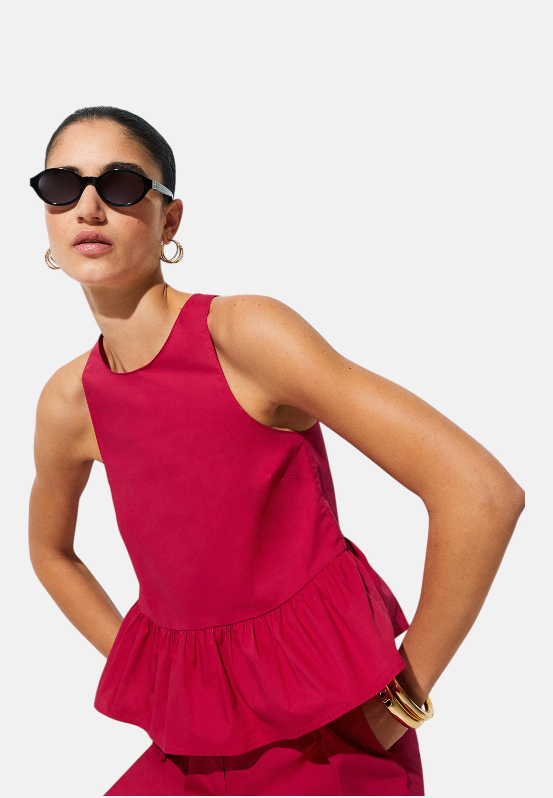 Top  Donna Liu Jo Red party Linea 3.0 WA6365T4853