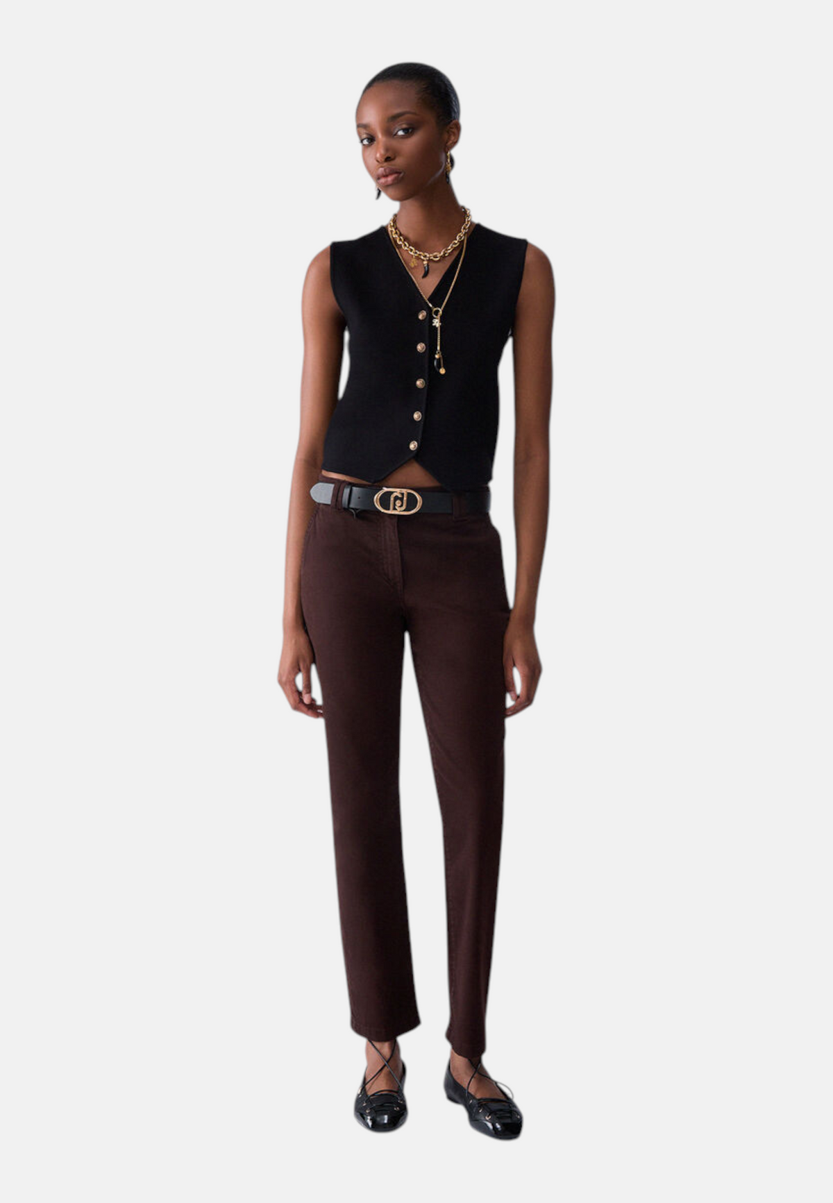 Pantaloni  Donna Liu Jo A Vita Media Cigarette Cropped WF6128T708A
