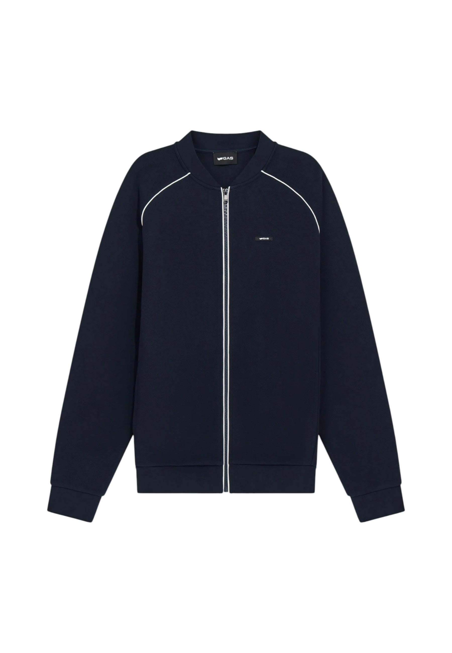 Felpa Con Zip Uomo Gas  Lustig Pk Raglan 552635183878