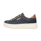 Sneakers Basse Donna Nero Giardini In Denim Con Inserti In Pelle E Logo Metallico  E615280D