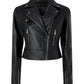 Giacca In Pelle Donna Pinko Pelle nappa, linea biker, chiusura con zip laterale, collo con revers, tasche anteriori con zip, capo foderato New Sensibile 106247A3EB