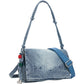 Borsa A Spalla Donna Desigual  Half Logo Denim Venecia 4.0 26SAXD28