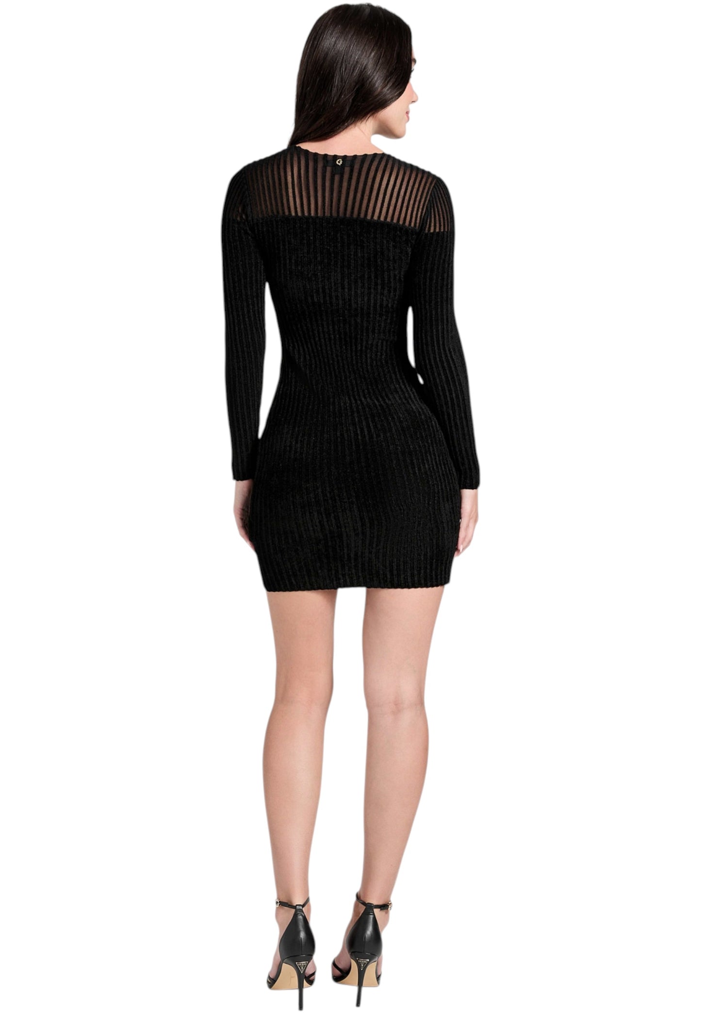 Vestito Corto Donna Guess Rowena Rib Chenille W5BK63Z0890