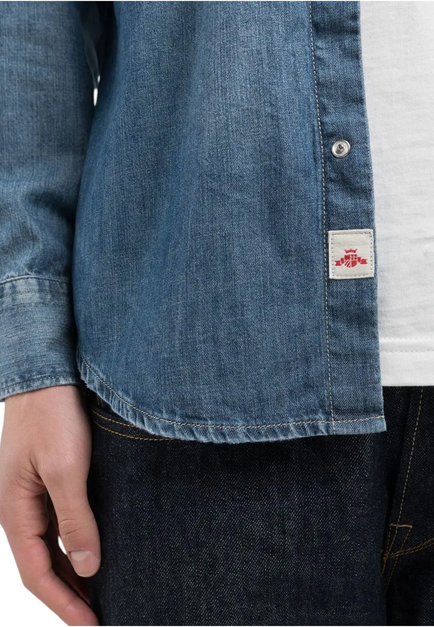 Camicia Manica lunga Uomo Replay In Jeans