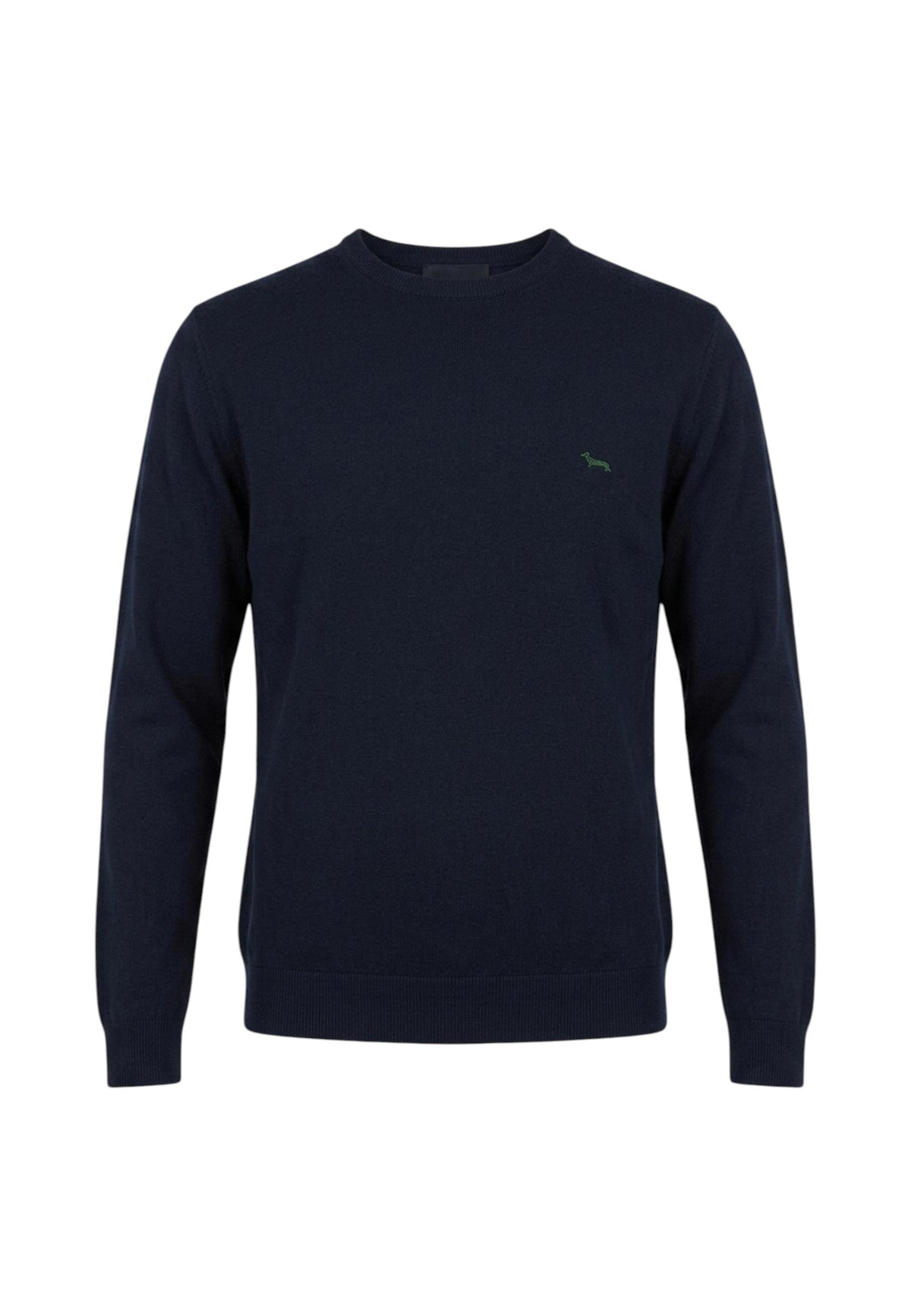 Maglia A Girocollo Uomo Harmont & Blaine Misto cotone e cashmere, Regular Fit, Tinta unita, Finiture a costine, Made in Italy  HRR249030744