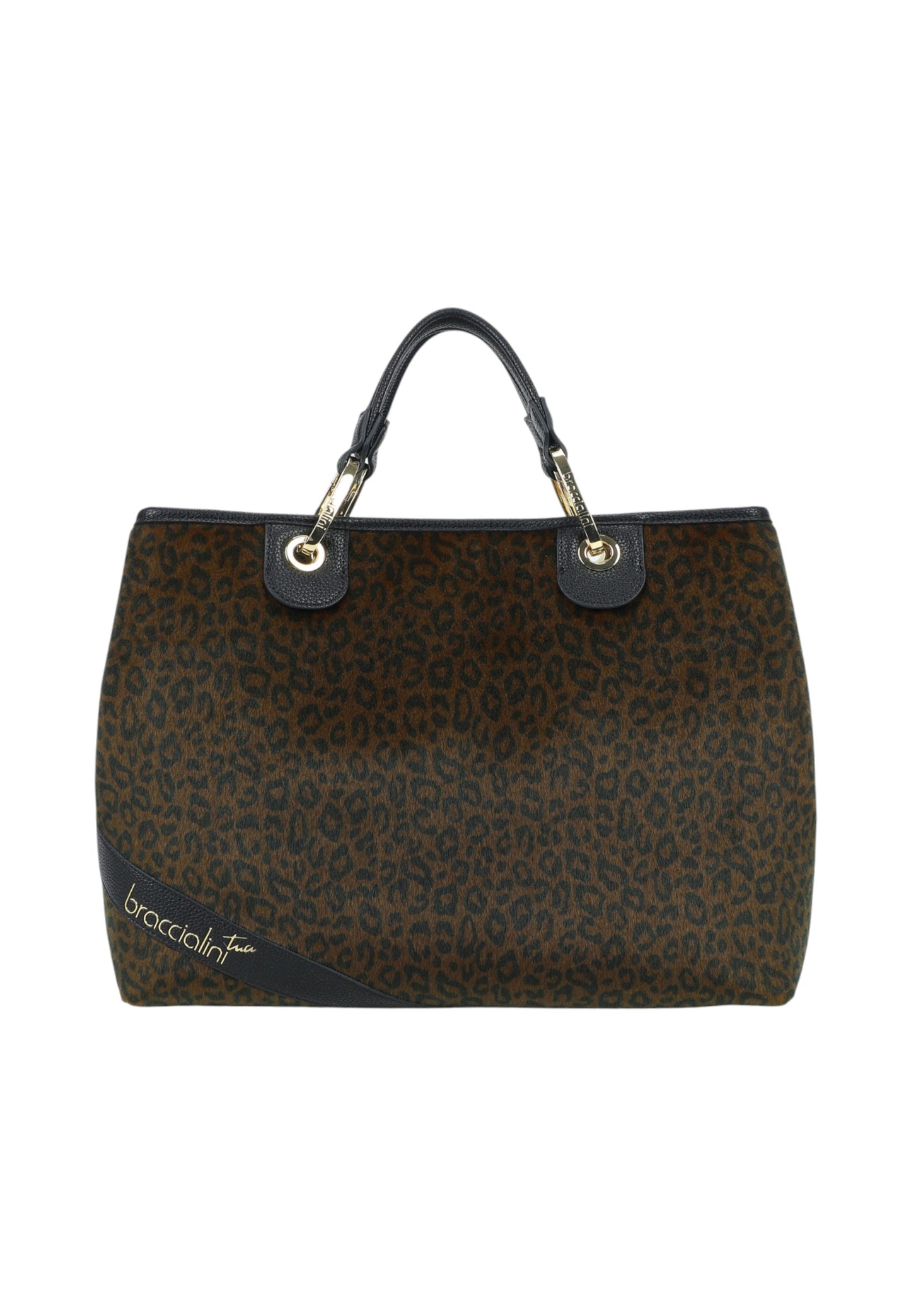 Borsa A Mano Donna Braccialini Leopard Beth Animalier B18570YY