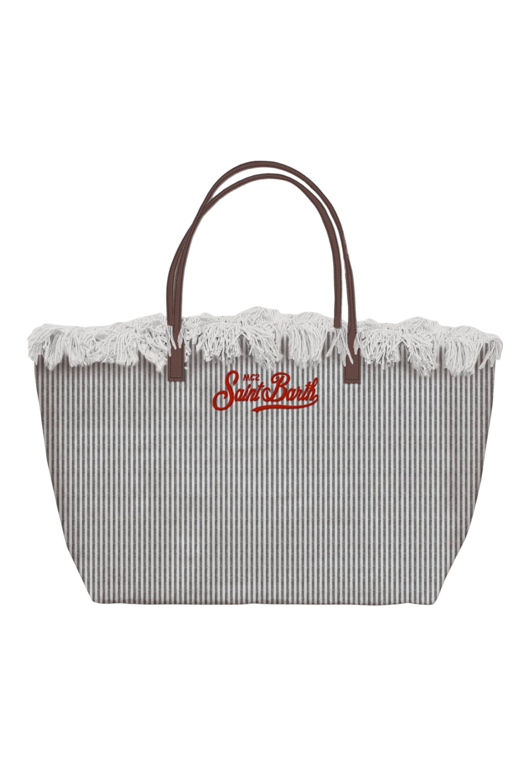 Borsa A Spalla Donna Mc2 Saint Barth Micro Stripes V City Bag Fringe CBF0001