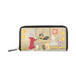 Portafoglio Con Zip Donna Braccialini Lungo, Chiusura con zip, Stampa illustrata Looney Tunes, Dimensioni: 19.5 x 2.5 x 10 Cm Allround LT LT296LT