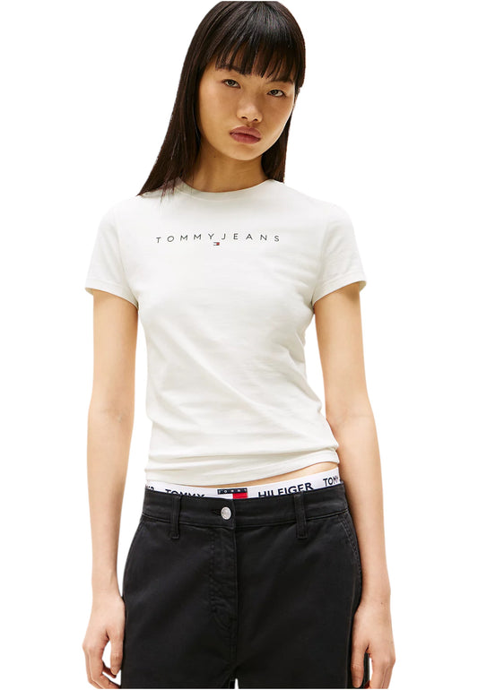 T-Shirt Manica Corta Donna Tommy Jeans  Tjw Slim Linear