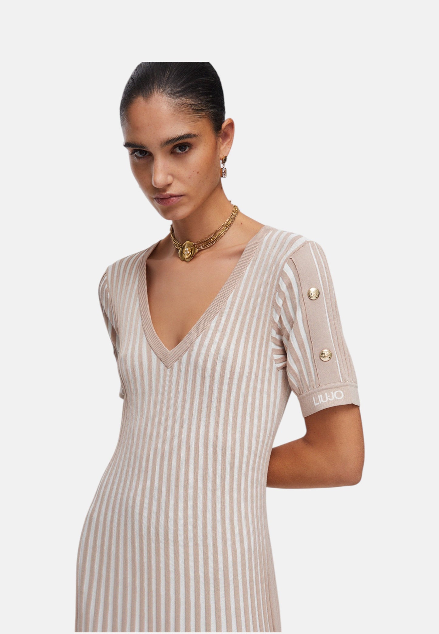 Vestito Corto Donna Liu Jo In Maglia Eco Line TA6062MS55N