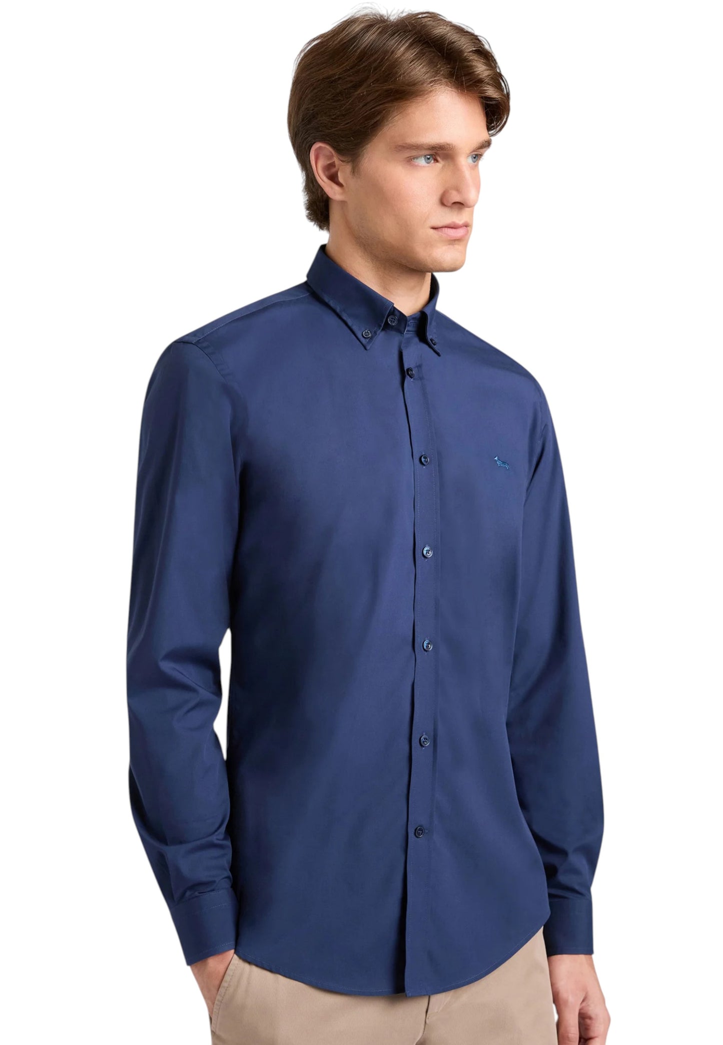 Camicia Manica lunga Uomo Harmont & Blaine in Popeline Stretch  CNP011012523I