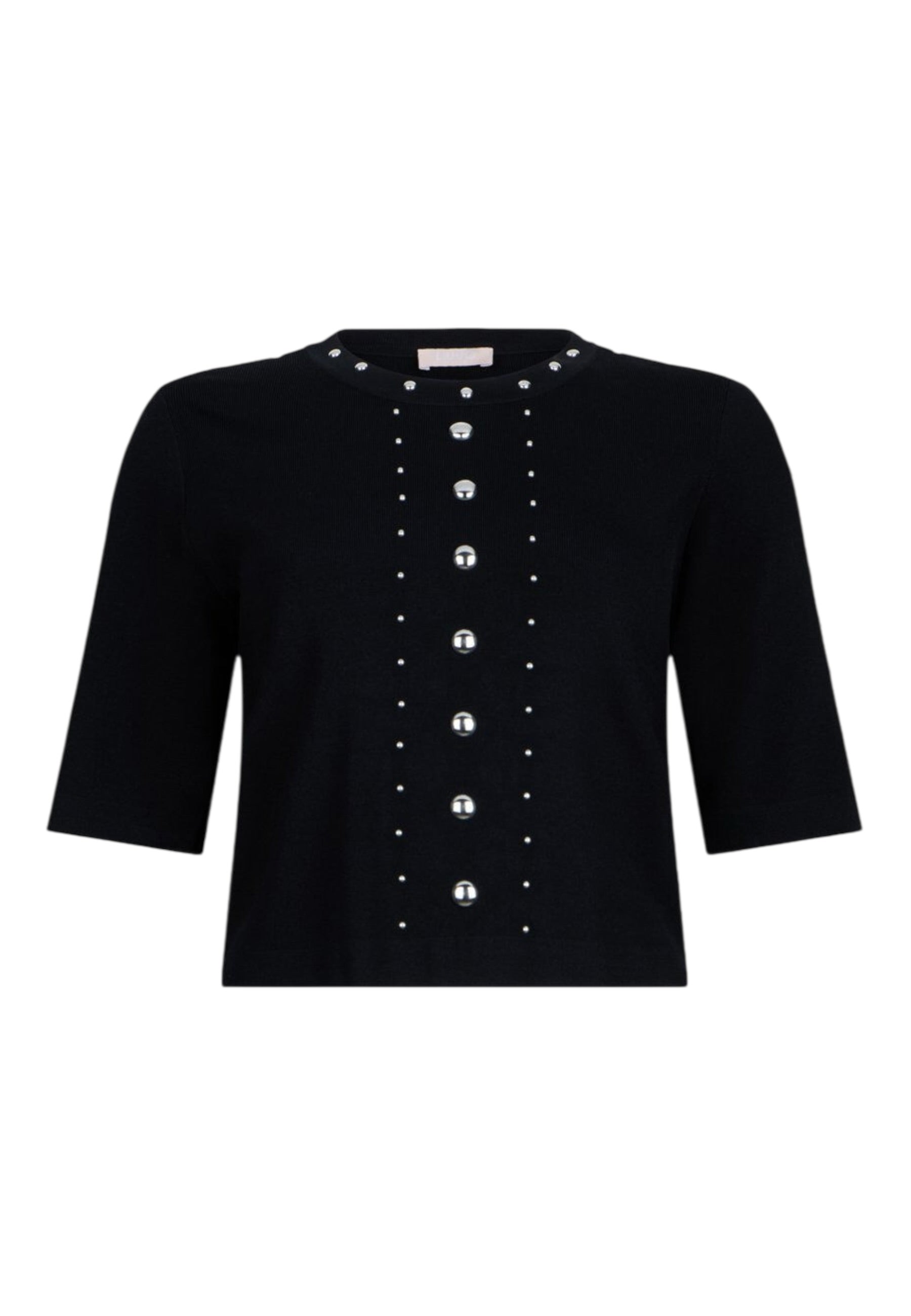 Top  Donna Liu Jo In Maglia Con Borchie Eco Line WA6092MS55N