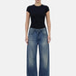 Jeans Barrel Fit Donna Liu Jo Effetto Used Con Cinta Rovesciata Zip Dea UF6500D0396