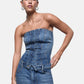 Top  Donna Liu Jo Bustier In Denim Liu Jo feat ELODIE UA6506D0399