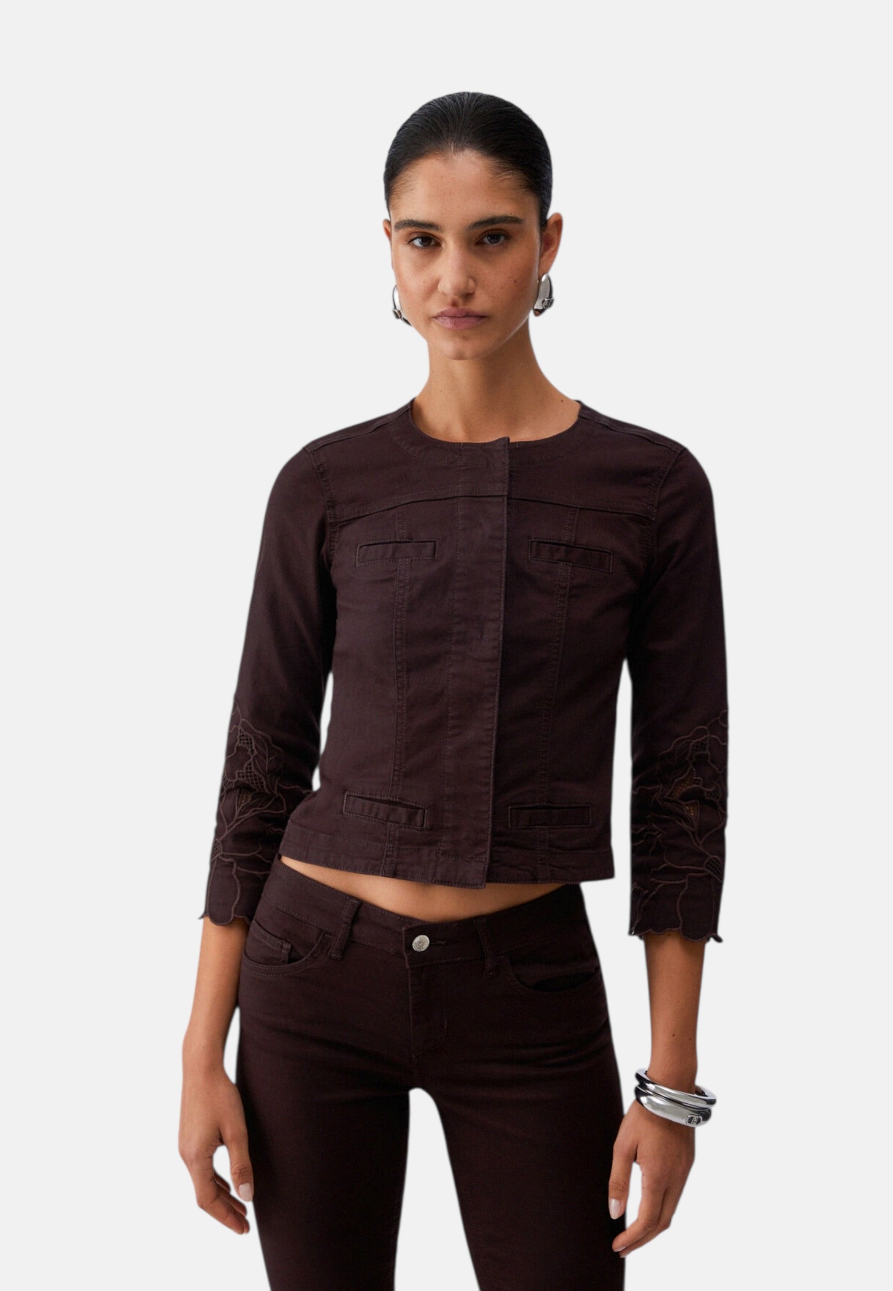 Giacca Leggera Donna Liu Jo Con Ricamo Sangallo Kate WA6262T367A
