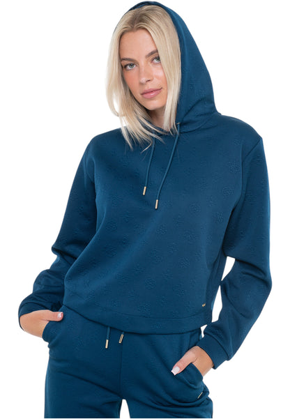 Felpa Con Cappuccio Donna Guess  3D Peony V5YQ04KBSL2