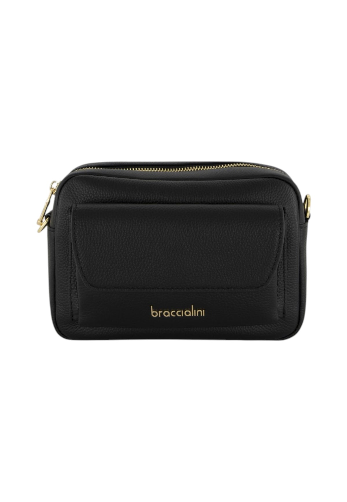 Borsa A Tracolla Donna Braccialini Camera Bag, Tracolla non removibile e regolabile, Chiusura con zip, Due tasche interne, una con zip e una aperta, Design compatto e linee essenziali, Dimensioni: 20.5 x 8 x 16 Cm Dolly B19383PP