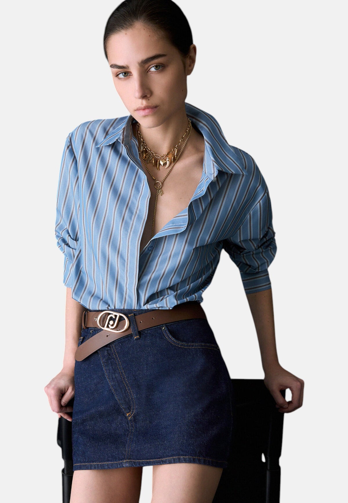 Camicia Manica lunga Donna Liu Jo Con Spicchio Pizzo  CF6196T816A