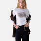 T-Shirt Manica lunga Donna Liu Jo Skinny Fit Con logo LiuJo e Stampa  WF6448JS923