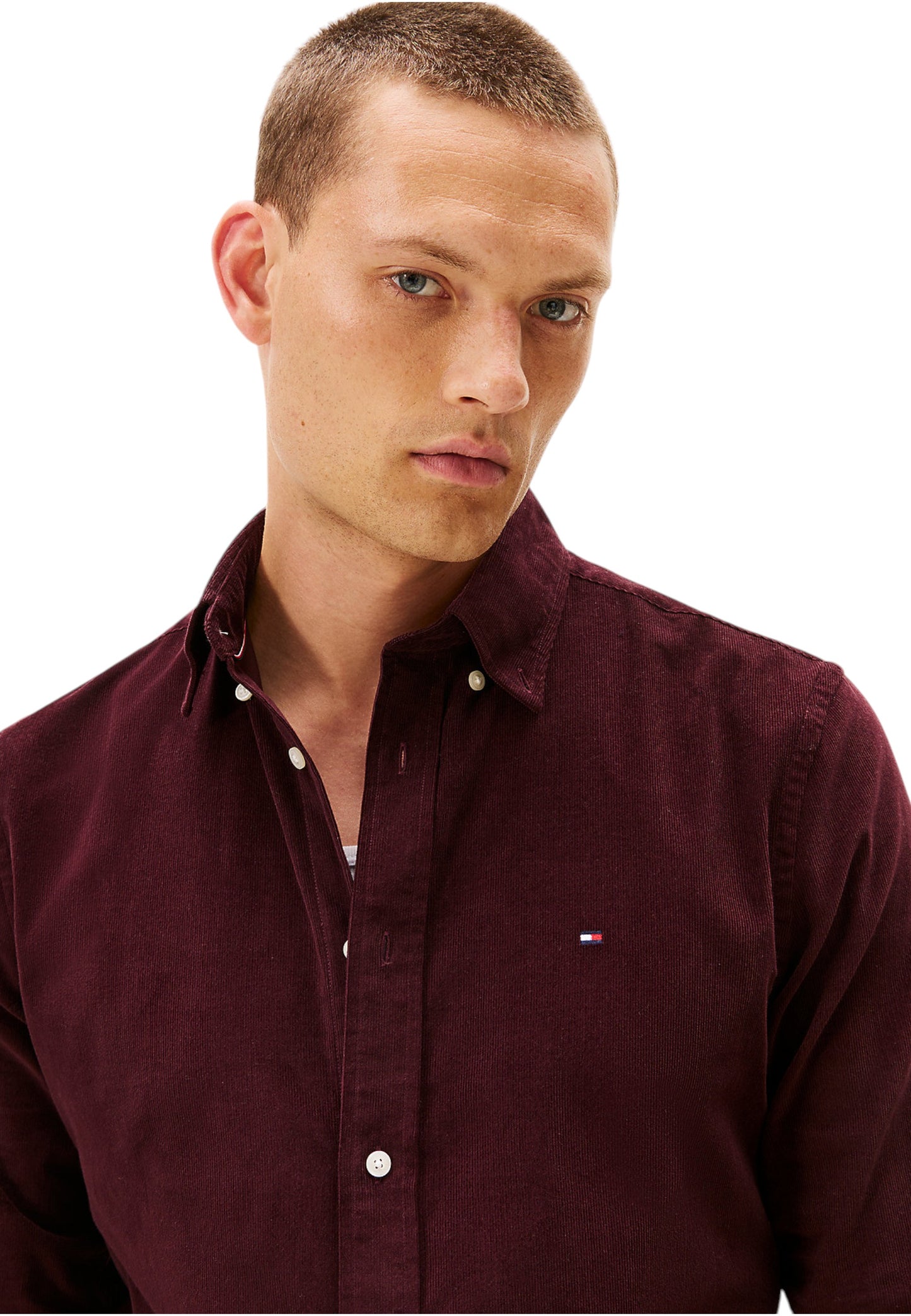 Camicia Manica lunga Uomo Tommy Hilfiger  Solid Corduroy Rf Sh MW0MW40486