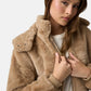 Giacca Bomber Donna Guess In  Eco pelliccia Con cappuccio Gj W6BL35W3802