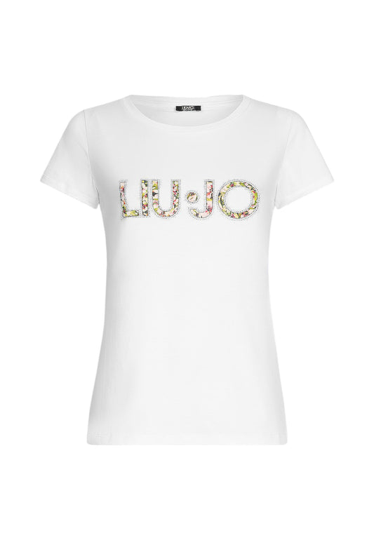 T-Shirt Manica Corta Donna Liu Jo  Flowers